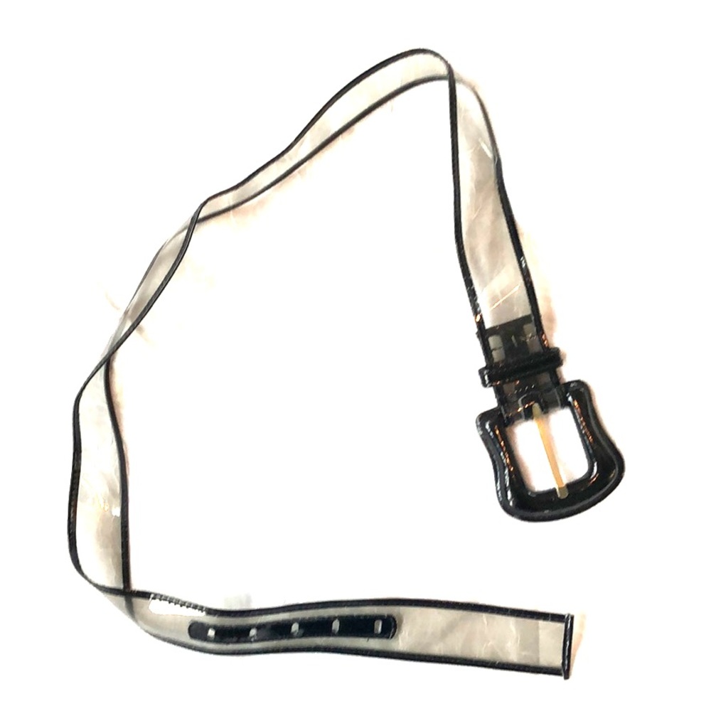 Smokey Belt - see through with black trim